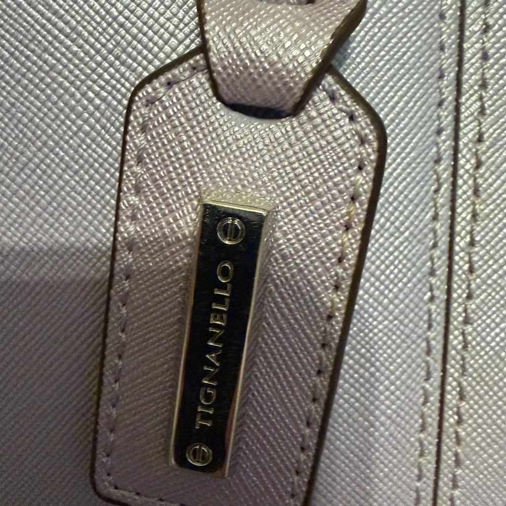 Tignanello Saffiano Leather Purple Purse - Picture 2 of 11